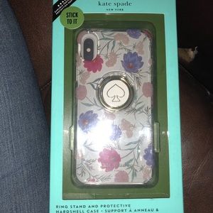 Kate spade iPhone X stability ring and case